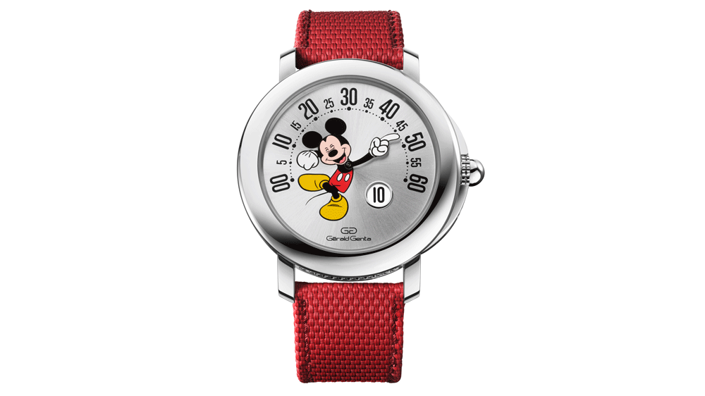Gerald Genta Arena Retrograde Mickey Mouse Disney Limited Edition