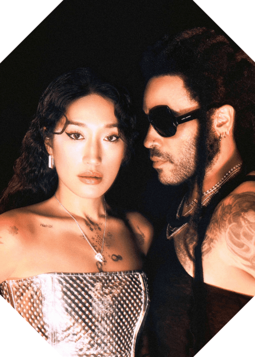 Peggy Gou and Lenny Kravitz